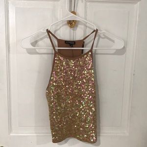 Sparkly tank top